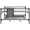 Szürke sonoma szerelt fa dohányzóasztal 100x100x48,5 cm