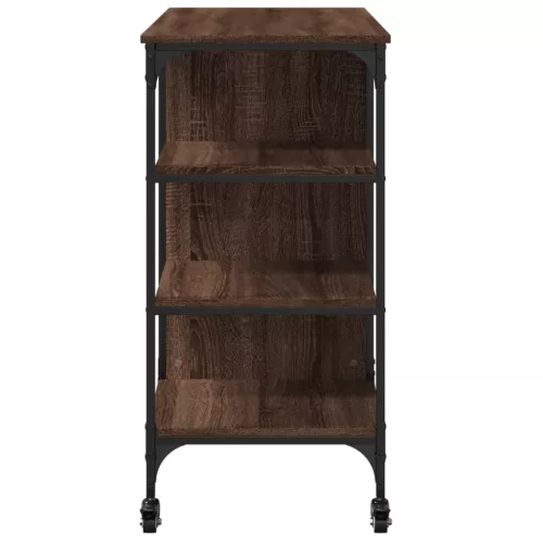 Barna tölgy színű szerelt fa konyhai kocsi 100 x 45 x 89,5 cm