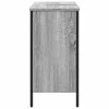 Szürke sonoma szerelt fa fürdőszobai mosdószekrény 80x30x60 cm