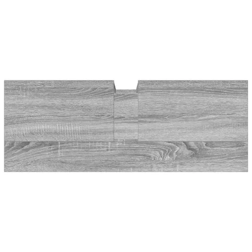 Szürke sonoma szerelt fa fürdőszobai mosdószekrény 80x30x60 cm