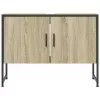 Sonoma tölgy szerelt fa fürdőszobai mosdószekrény 80x33x60 cm
