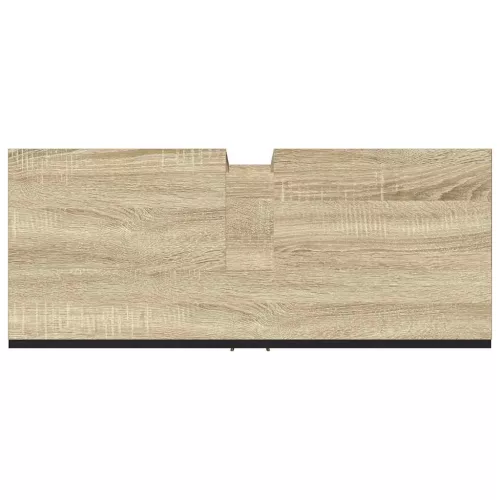 Sonoma tölgy szerelt fa fürdőszobai mosdószekrény 80x33x60 cm