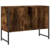 Füstös tölgy szerelt fa fürdőszobai mosdószekrény 80x33x60 cm