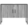 Szürke sonoma szerelt fa fürdőszobai mosdószekrény 80x33x60 cm