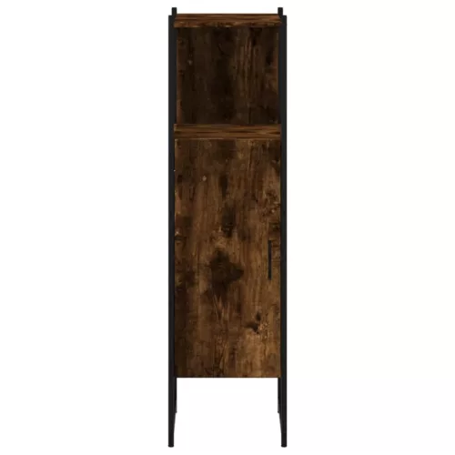Füstös tölgy színű szerelt fa fürdőszobaszekrény 33x33x120,5 cm