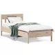 Tömör fenyőfa ágy matrac nélkül 75 x 190 cm