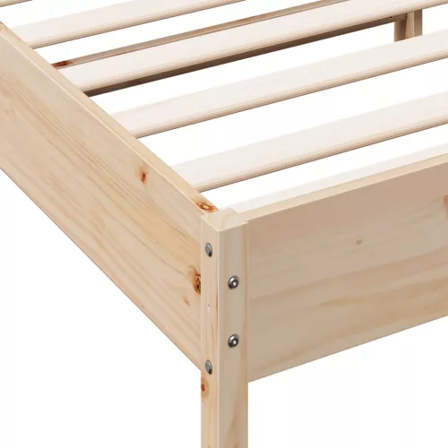 Tömör fenyőfa ágy matrac nélkül 75 x 190 cm