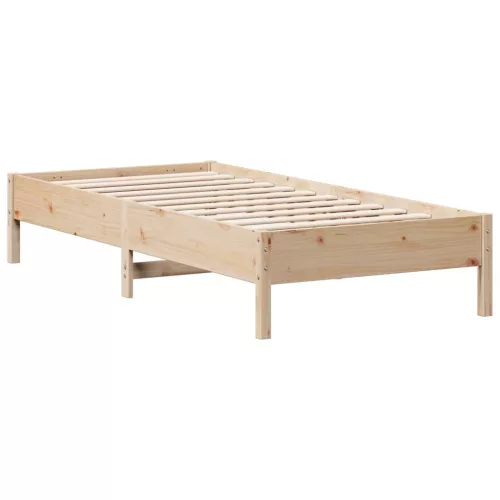 Tömör fenyőfa ágy matrac nélkül 90 x 200 cm