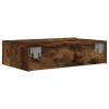 Sonoma tölgyszínű TV-szekrény LED-lámpákkal 60x35x15,5 cm