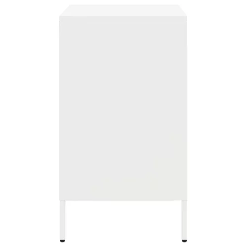 Fehér acél éjjeliszekrény 36 x 39 x 68 cm