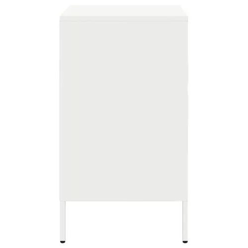 2 db fehér acél éjjeliszekrény 36 x 39 x 68 cm