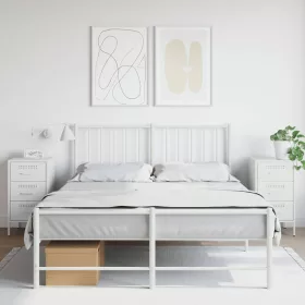 2 db fehér acél éjjeliszekrény 36 x 39 x 68 cm