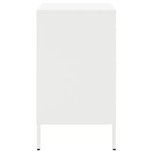 2 db fehér acél éjjeliszekrény 36 x 39 x 68 cm