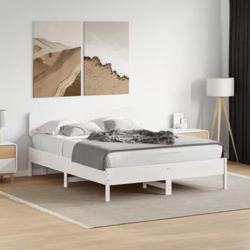 Fehér tömör fenyőfa fejtámla 150 cm