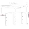 Tömör fenyőfa fejtámla 135 cm