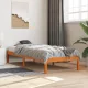 Viaszbarna tömör fenyőfa ágy matrac nélkül 100 x 200 cm