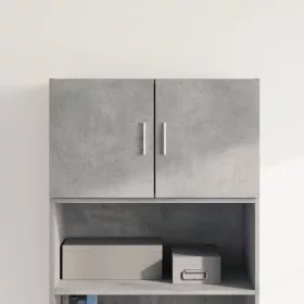 Betonszürke szerelt fa faliszekrény 70 x 42,5 x 40 cm