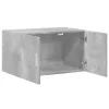 Betonszürke szerelt fa faliszekrény 70 x 42,5 x 40 cm