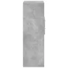 Betonszürke szerelt fa magasszekrény 40 x 42,5 x 124 cm