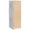 Betonszürke szerelt fa magasszekrény 40 x 42,5 x 124 cm