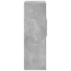 Betonszürke szerelt fa magasszekrény 50 x 42,5 x 124 cm