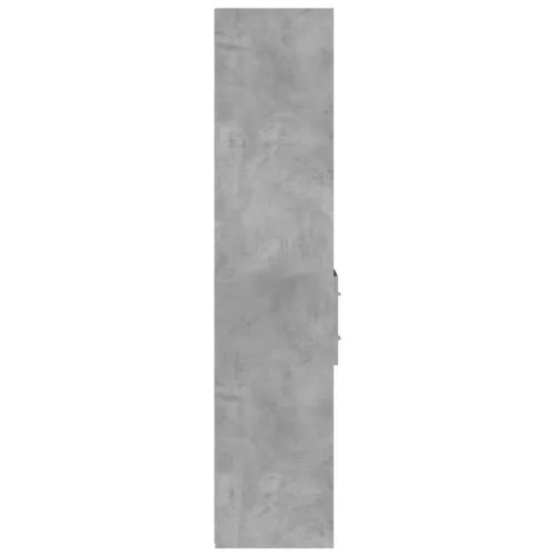 Betonszürke szerelt fa magasszekrény 30 x 42,5 x 185 cm
