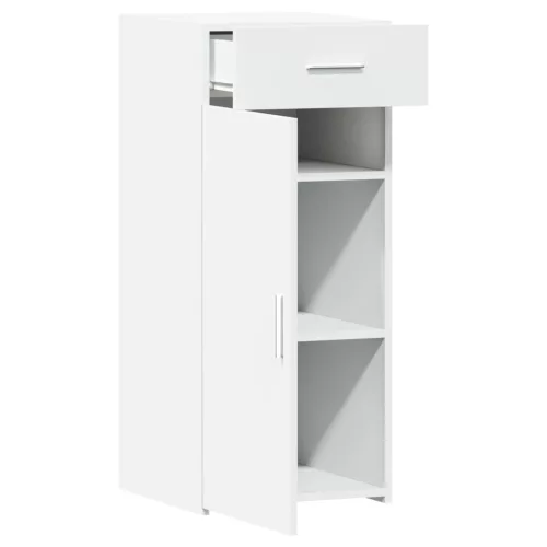 Fehér szerelt fa tálalószekrény 40 x 42,5 x 93 cm