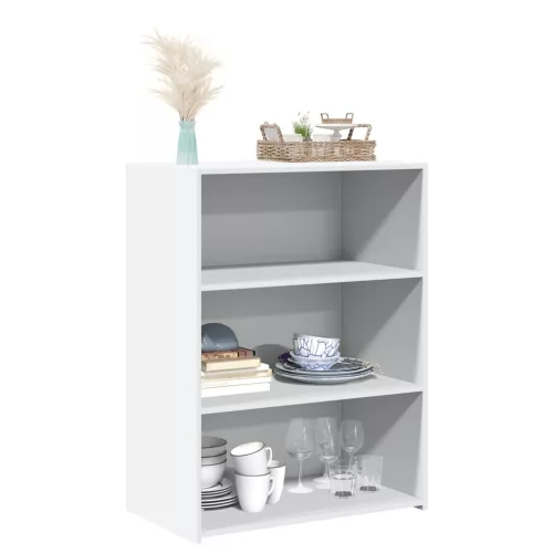 Fehér szerelt fa tálalószekrény 70 x 41 x 93 cm