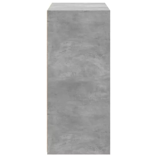 Betonszürke szerelt fa tálalószekrény 70 x 41 x 93 cm