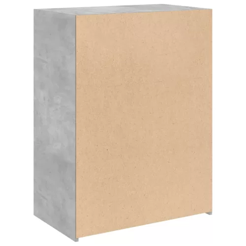 Betonszürke szerelt fa tálalószekrény 70 x 41 x 93 cm