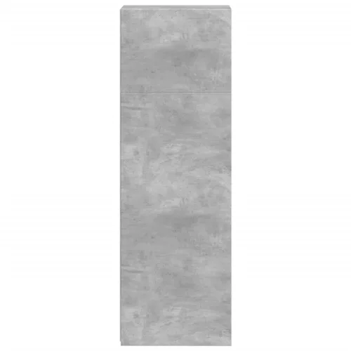 Betonszürke szerelt fa magasszekrény 30 x 41 x 124 cm