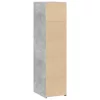 Betonszürke szerelt fa magasszekrény 30 x 41 x 124 cm