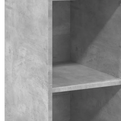 Betonszürke szerelt fa magasszekrény 30 x 41 x 124 cm