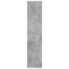 Betonszürke szerelt fa magasszekrény 30 x 41 x 185 cm