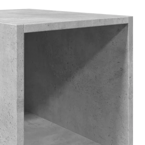 Betonszürke szerelt fa magasszekrény 30 x 41 x 185 cm