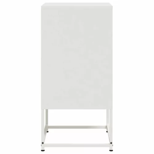 2 db fehér acél éjjeliszekrény 36 x 39 x 78 cm