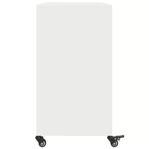 Fehér acél tálalószekrény 100,5 x 39 x 72 cm