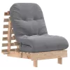Tömör fenyőfa futon kanapéágy matraccal 60 x 206 x 11 cm