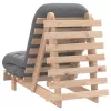 Tömör fenyőfa futon kanapéágy matraccal 60 x 206 x 11 cm