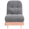 Tömör duglászfenyő futon kanapéágy matraccal 60 x 206 x 11 cm