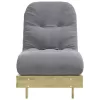 Tömör impregnált fenyőfa futon kanapéágy matraccal 60x206x11 cm