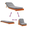 Viaszbarna tömör fenyőfa futon kanapéágy matraccal 70x206x11 cm