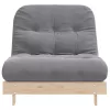 Tömör fenyőfa futon kanapéágy matraccal 80 x 206 x 11 cm