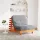 Viaszbarna tömör fenyőfa futon kanapéágy matraccal 80x206x11 cm