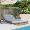 Tömör impregnált fenyőfa futon kanapéágy matraccal 80x206x11 cm