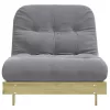 Tömör impregnált fenyőfa futon kanapéágy matraccal 80x206x11 cm