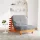 Viaszbarna tömör fenyőfa futon kanapéágy matraccal 90x206x11 cm