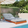 Viaszbarna tömör fenyőfa futon kanapéágy matraccal 90x206x11 cm