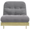 Tömör impregnált fenyőfa futon kanapéágy matraccal 90x206x11 cm