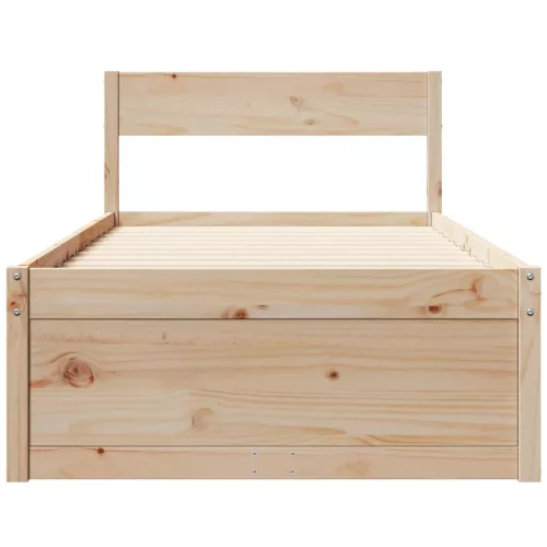 Tömör fenyőfa ágy matrac nélkül 75 x 190 cm